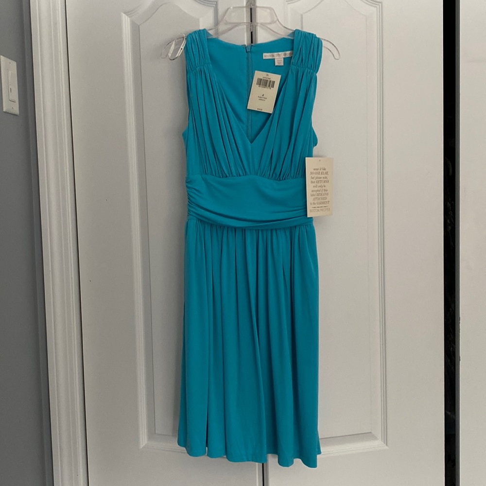 Boston Proper V Neck Antigua Dress